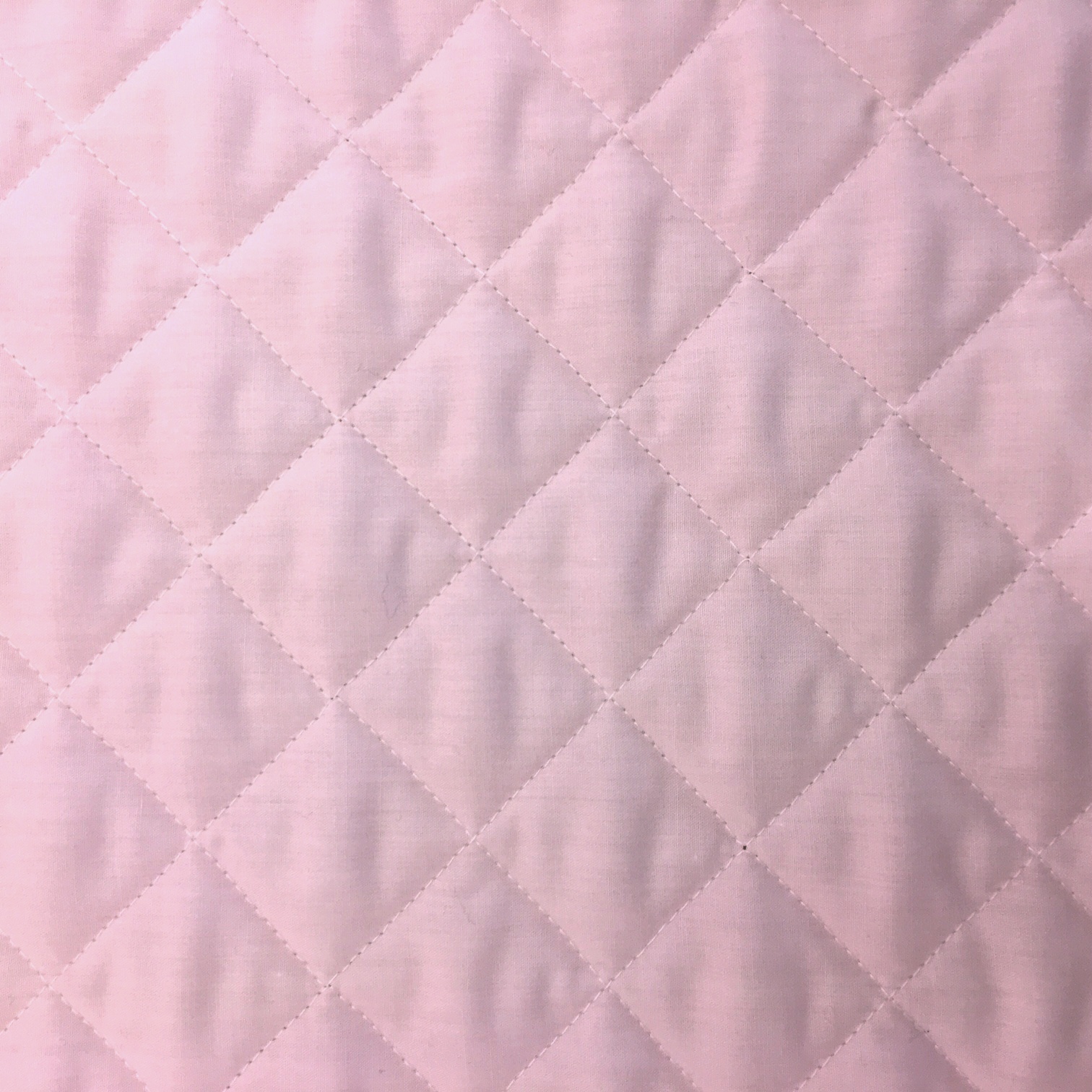 Quilted Polycotton BABY PINK